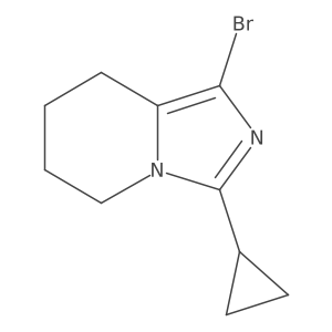 1-bromo-3-cyclopropyl-5H,6H,7H,8H-imidazo[1,5-a]pyridine Structure