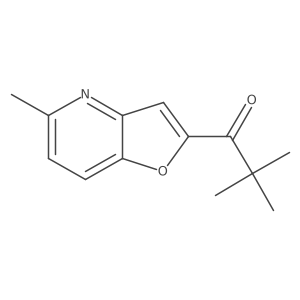 2,2-Dimethyl-1-{5-methylfuro[3,2-b]pyridin-2-yl}propan-1-one结构式