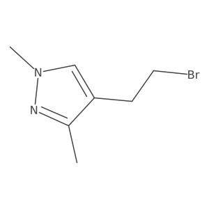 4-(2-bromoethyl)-1,3-dimethyl-1H-pyrazole Structure