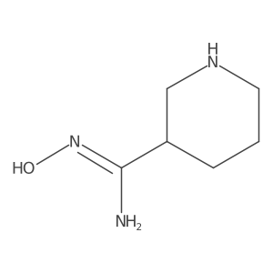 N'-hydroxypiperidine-3-carboximidamide结构式