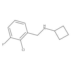 N-[(2-chloro-3-fluorophenyl)methyl]cyclobutanamine Structure