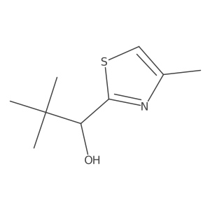 2,2-Dimethyl-1-(4-methyl-1,3-thiazol-2-yl)propan-1-ol Structure