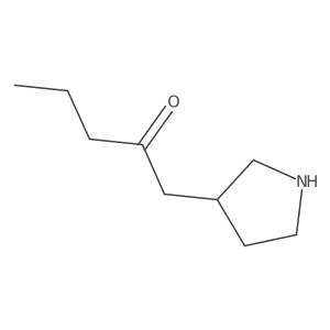 1-(Pyrrolidin-3-yl)pentan-2-one Structure