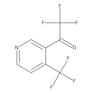2,2,2-Trifluoro-1-(4-(trifluoromethyl)pyridin-3-yl)ethanone Structure