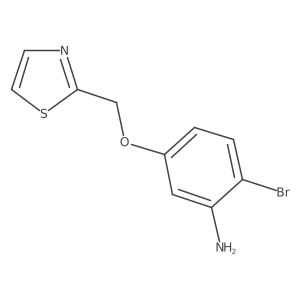 2-Bromo-5-(thiazol-2-ylmethoxy)aniline Structure