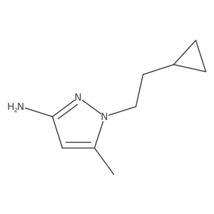 1-(2-Cyclopropylethyl)-5-methyl-1H-pyrazol-3-amine结构式