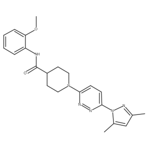 1-(6-(3,5-dimethyl-1H-pyrazol-1-yl)pyridazin-3-yl)-N-(2-methoxyphenyl)piperidine-4-carboxamide Structure