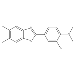 2-Bromo-4-(5,6-dimethylbenzo[d]oxazol-2-yl)-N,N-dimethylaniline Structure