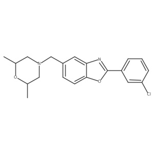 2-(3-Chlorophenyl)-5-((2,6-dimethylmorpholino)methyl)benzo[d]oxazole Structure