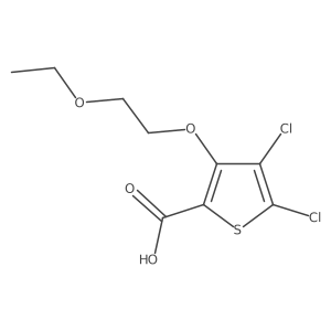 4,5-Dichloro-3-(2-ethoxyethoxy)thiophene-2-carboxylic acid Structure