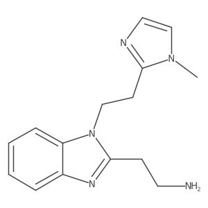 2-{1-[2-(1-methyl-1H-imidazol-2-yl)ethyl]-1H-1,3-benzodiazol-2-yl}ethan-1-amine结构式