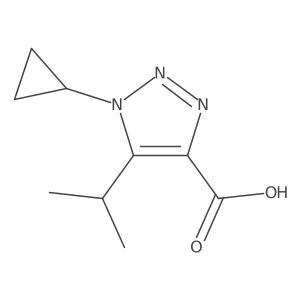 1-Cyclopropyl-5-(propan-2-yl)-1H-1,2,3-triazole-4-carboxylic acid Structure