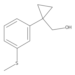 {1-[3-(Methylsulfanyl)phenyl]cyclopropyl}methanol Structure