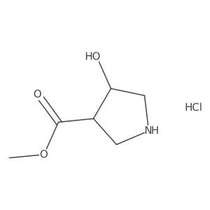 Methyl 4-hydroxypyrrolidine-3-carboxylate hydrochloride Structure