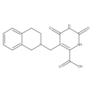 5-((3,4-dihydroisoquinolin-2(1H)-yl)methyl)-2,6-dioxo-1,2,3,6-tetrahydropyrimidine-4-carboxylic acid Structure