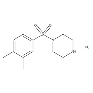 1-(3,4-Dimethylbenzenesulfonyl)piperazine hydrochloride结构式