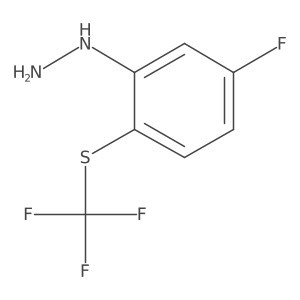 1-(5-Fluoro-2-(trifluoromethylthio)phenyl)hydrazine Structure