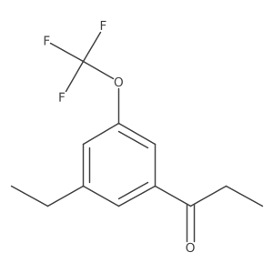1-(3-Ethyl-5-(trifluoromethoxy)phenyl)propan-1-one结构式