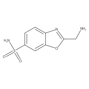 2-(Aminomethyl)benzo[d]oxazole-6-sulfonamide结构式