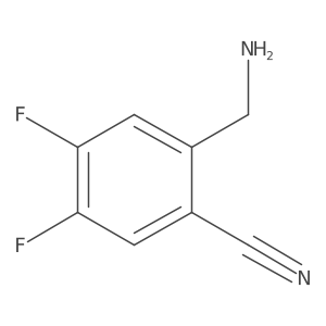 2-(Aminomethyl)-4,5-difluorobenzonitrile Structure