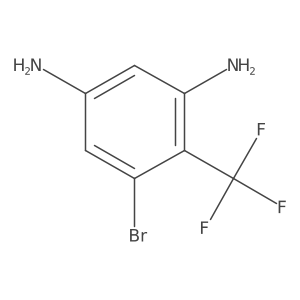 1-Bromo-3,5-diamino-2-(trifluoromethyl)benzene结构式