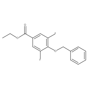Benzoic acid, 3,5-difluoro-4-(phenylmethoxy)-, ethyl ester Structure