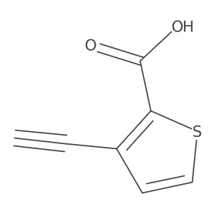3-Ethynylthiophene-2-carboxylic acid结构式