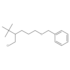 ({[4-(Chloromethyl)-5,5-dimethylhexyl]oxy}methyl)benzene结构式