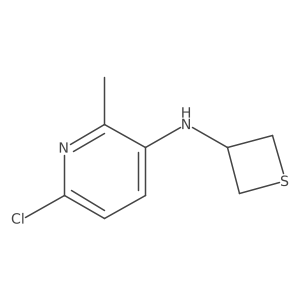 6-Chloro-2-methyl-N-(thietan-3-yl)pyridin-3-amine结构式