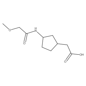 2-[3-(2-Methoxyacetamido)cyclopentyl]acetic acid结构式