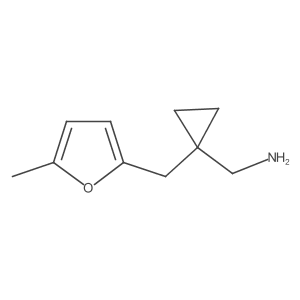 {1-[(5-Methylfuran-2-yl)methyl]cyclopropyl}methanamine Structure