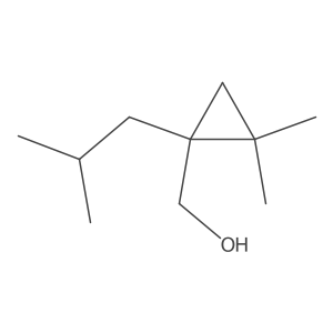 [2,2-Dimethyl-1-(2-methylpropyl)cyclopropyl]methanol Structure