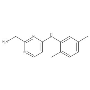 2-(aminomethyl)-N-(2,5-dimethylphenyl)pyrimidin-4-amine Structure