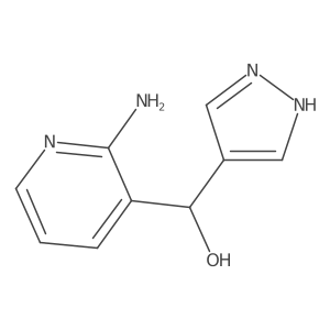 (2-Aminopyridin-3-yl)(1H-pyrazol-4-yl)methanol结构式