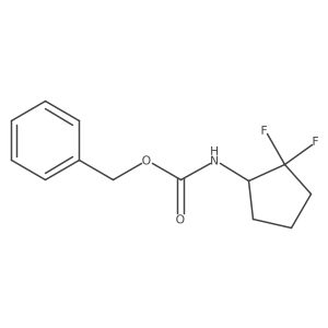 Benzyl (2,2-difluorocyclopentyl)carbamate结构式