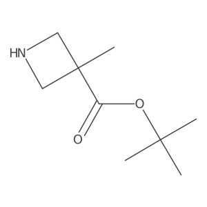 Tert-butyl 3-methylazetidine-3-carboxylate结构式