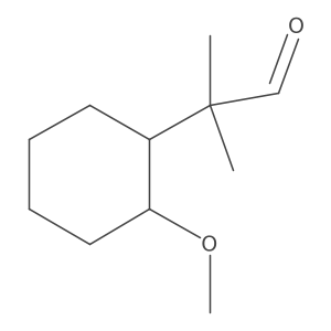 2-(2-Methoxycyclohexyl)-2-methylpropanal结构式