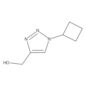 (1-cyclobutyl-1H-1,2,3-triazol-4-yl)methanol Structure