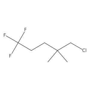 5-Chloro-1,1,1-trifluoro-4,4-dimethylpentane结构式