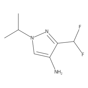 3-(difluoromethyl)-1-(propan-2-yl)-1H-pyrazol-4-amine Structure