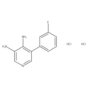 5-(3-Fluorophenyl)pyridine-3,4-diamine dihydrochloride Structure