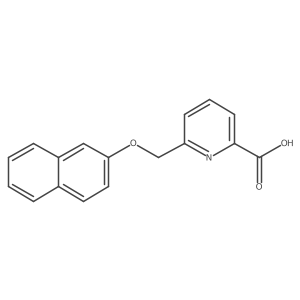 6-((Naphthalen-2-yloxy)methyl)picolinic acid Structure