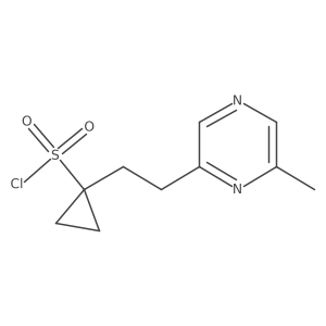 1-(2-(6-Methylpyrazin-2-yl)ethyl)cyclopropane-1-sulfonyl chloride结构式
