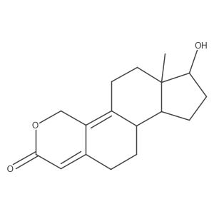 17beta-Hydroxy-2-oxaestra-4,9-diene-3-one结构式