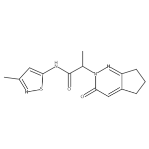 N-(3-methylisothiazol-5-yl)-2-(3-oxo-3,5,6,7-tetrahydro-2H-cyclopenta[c]pyridazin-2-yl)propanamide Structure