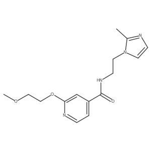 2-(2-methoxyethoxy)-N-(2-(2-methyl-1H-imidazol-1-yl)ethyl)isonicotinamide结构式