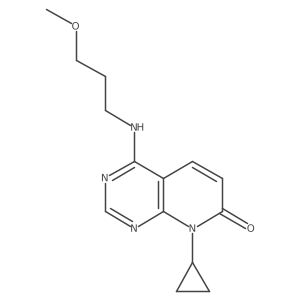 8-cyclopropyl-4-((3-methoxypropyl)amino)pyrido[2,3-d]pyrimidin-7(8H)-one Structure