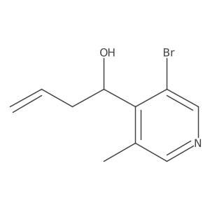 3-Bromo-5-methyl-I+/--2-propen-1-yl-4-pyridinemethanol结构式