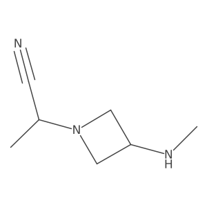 2-(3-(Methylamino)azetidin-1-yl)propanenitrile结构式