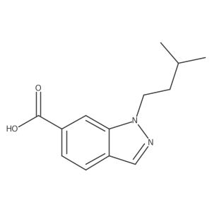 1-isopentyl-1H-indazole-6-carboxylic acid结构式